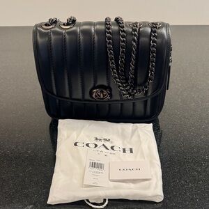 Coach Madison Black Quilted Shoulder Bag